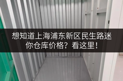 想知道上海浦东新区民生路迷你仓库价格？看这里！