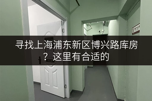 寻找上海浦东新区博兴路库房？这里有合适的