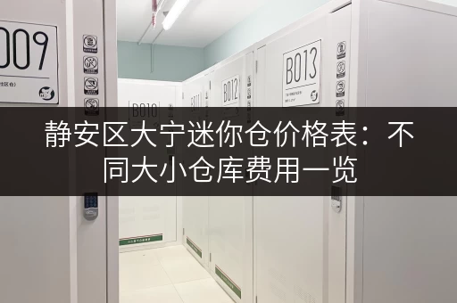 静安区大宁迷你仓价格表：不同大小仓库费用一览