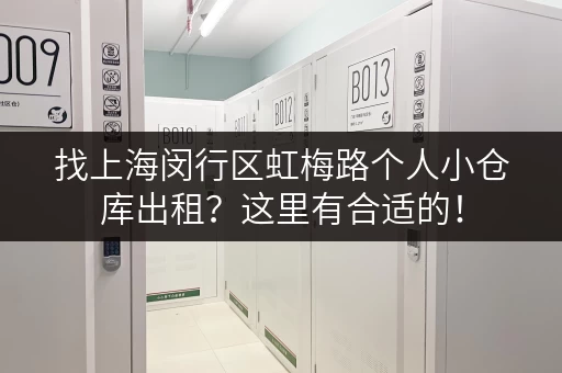 找上海闵行区虹梅路个人小仓库出租？这里有合适的！