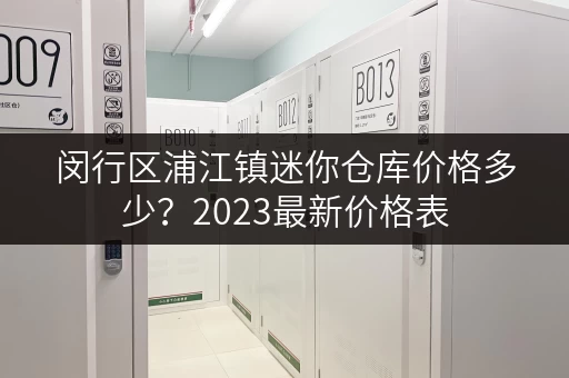 闵行区浦江镇迷你仓库价格多少?2023最新价格表 闵行区浦江镇迷你仓库价格多少?2023最新价格表
