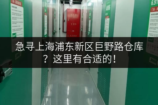 急寻上海浦东新区巨野路仓库？这里有合适的！