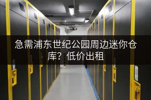 急需浦东世纪公园周边迷你仓库?低价出租,安全有保障 急需浦东世纪公园周边迷你仓库?低价出租,安全有保障
