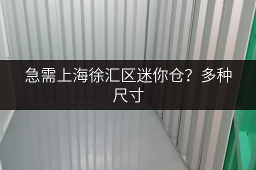 急需上海徐汇区迷你仓?多种尺寸,灵活租赁,价格实惠! 急需上海徐汇区迷你仓?多种尺寸,灵活租赁,价格实惠!