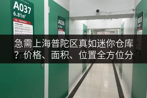 急需上海普陀区真如迷你仓库？价格、面积、位置全方位分析