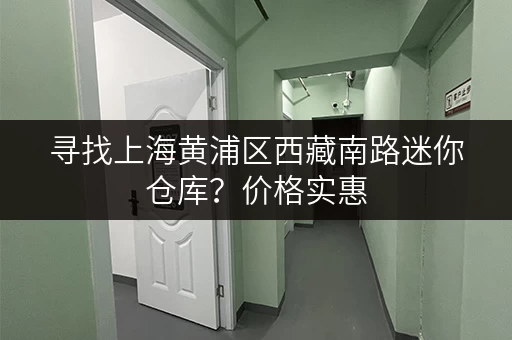 寻找上海黄浦区西藏南路迷你仓库？价格实惠，空间灵活，立即咨询！