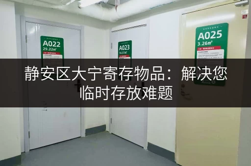 静安区大宁寄存物品：解决您临时存放难题