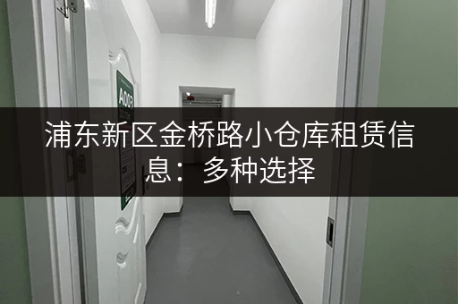 浦东新区金桥路小仓库租赁信息：多种选择，满足您的需求