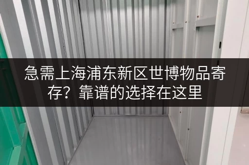 急需上海浦东新区世博物品寄存？靠谱的选择在这里