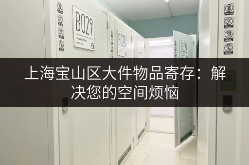 上海宝山区大件物品寄存：解决您的空间烦恼，省心省力！