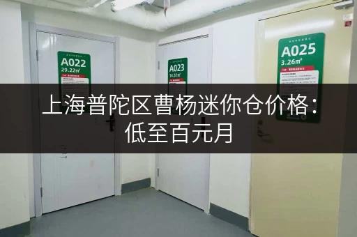 上海普陀区曹杨迷你仓价格：低至百元月，多种面积任选！