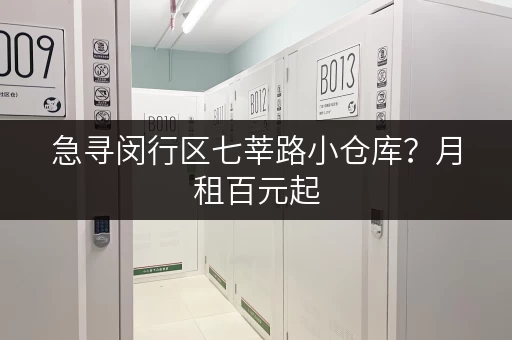 急寻闵行区七莘路小仓库？月租百元起，多种面积