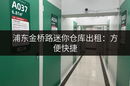 浦东金桥路迷你仓库出租:方便快捷,安全可靠 浦东金桥路迷你仓库出租:方便快捷,安全可靠