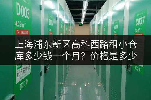 上海浦东新区高科西路租小仓库多少钱一个月？价格是多少？