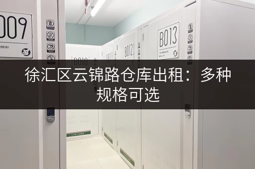 徐汇区云锦路仓库出租：多种规格可选，满足您的仓储需求
