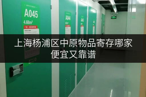 上海杨浦区中原物品寄存哪家便宜又靠谱