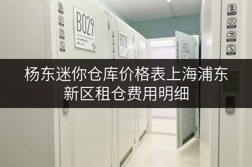 杨东迷你仓库价格表上海浦东新区租仓费用明细