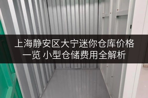 上海静安区大宁迷你仓库价格一览 小型仓储费用全解析