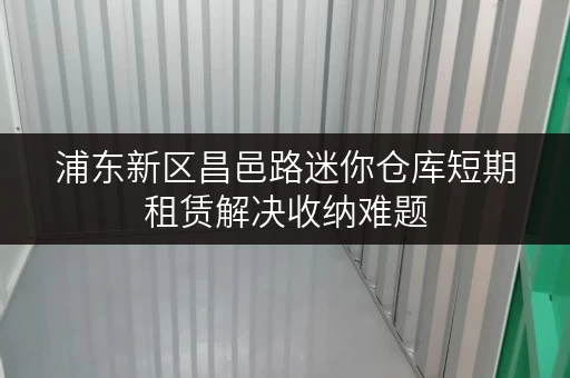 浦东新区昌邑路迷你仓库短期租赁解决收纳难题