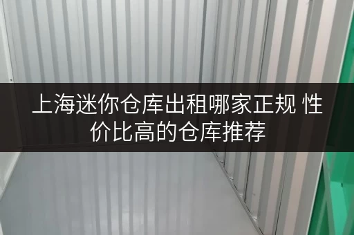 上海迷你仓库出租哪家正规 性价比高的仓库推荐
