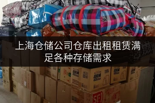 上海仓储公司仓库出租租赁满足各种存储需求