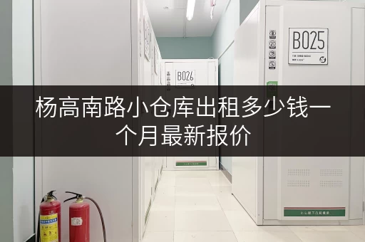 杨高南路小仓库出租多少钱一个月最新报价