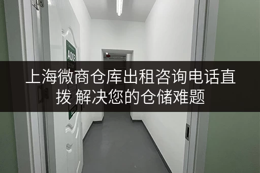 上海微商仓库出租咨询电话直拨 解决您的仓储难题