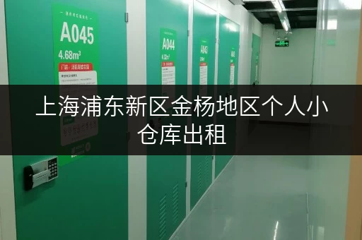 上海浦东新区金杨地区个人小仓库出租，适合电商、个人使用！