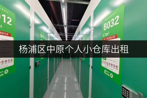 杨浦区中原个人小仓库出租，安全可靠方便快捷