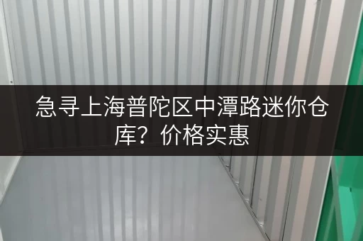 急寻上海普陀区中潭路迷你仓库？价格实惠，安全可靠！