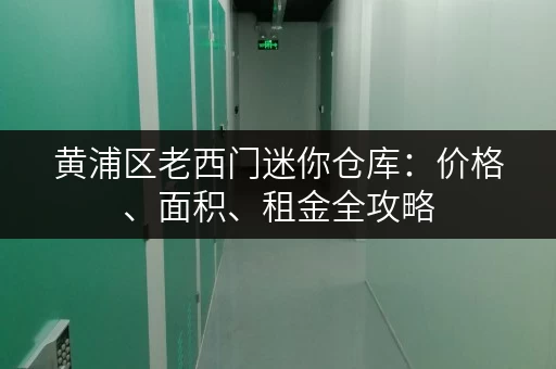 黄浦区老西门迷你仓库:价格、面积、租金全攻略 黄浦区老西门迷你仓库:价格、面积、租金全攻略