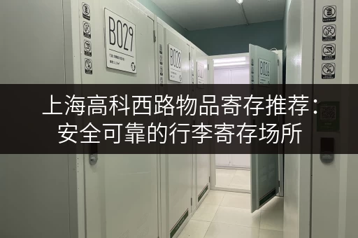 上海高科西路物品寄存推荐：安全可靠的行李寄存场所