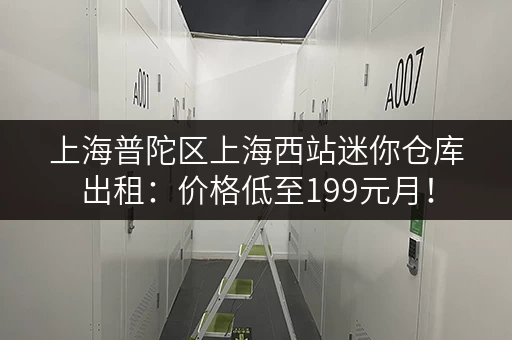 上海普陀区上海西站迷你仓库出租：价格低至199元月！