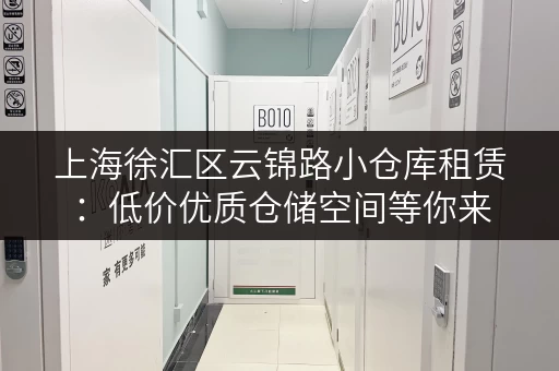 上海徐汇区云锦路小仓库租赁：低价优质仓储空间等你来