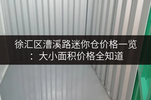 徐汇区漕溪路迷你仓价格一览：大小面积价格全知道