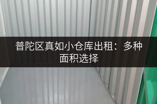 普陀区真如小仓库出租:多种面积选择,灵活租赁 普陀区真如小仓库出租:多种面积选择,灵活租赁