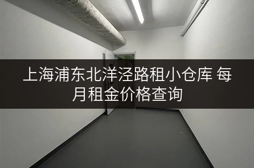 上海浦东北洋泾路租小仓库 每月租金价格查询