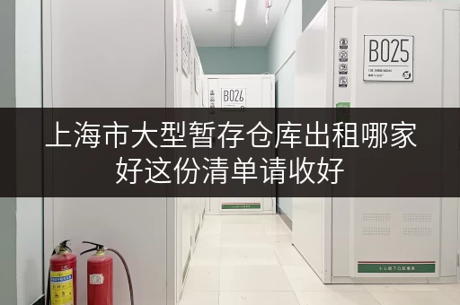 上海市大型暂存仓库出租哪家好这份清单请收好