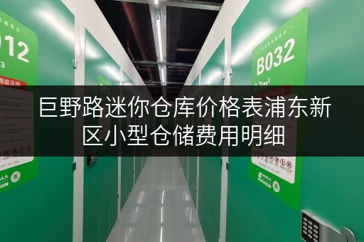 巨野路迷你仓库价格表浦东新区小型仓储费用明细