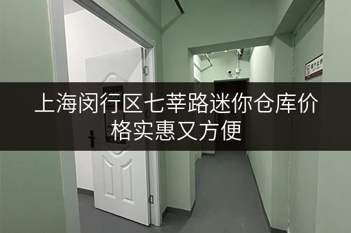 上海闵行区七莘路迷你仓库价格实惠又方便
