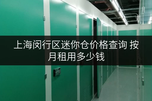 上海闵行区迷你仓价格查询 按月租用多少钱