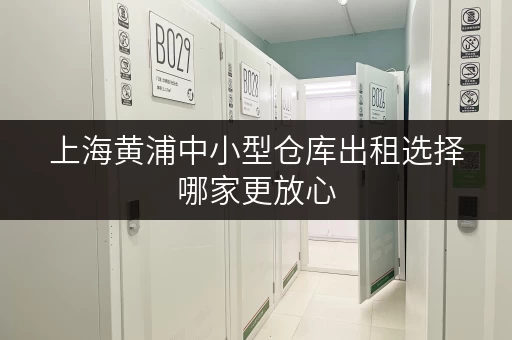上海黄浦中小型仓库出租选择哪家更放心