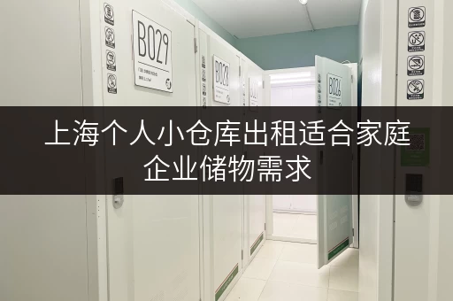 上海个人小仓库出租适合家庭企业储物需求