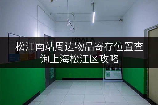 松江南站周边物品寄存位置查询上海松江区攻略
