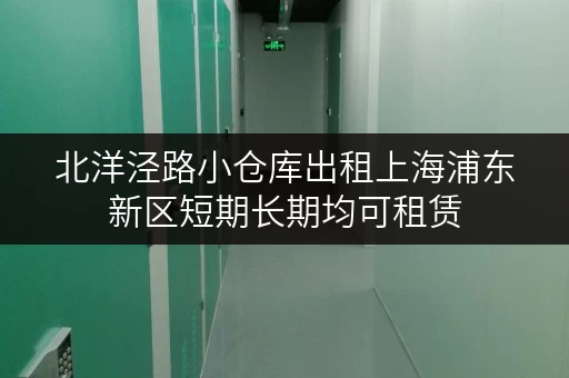 北洋泾路小仓库出租上海浦东新区短期长期均可租赁