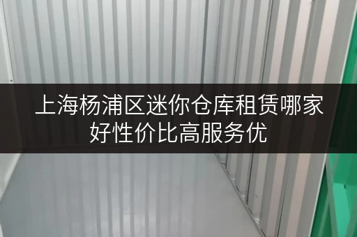 上海杨浦区迷你仓库租赁哪家好性价比高服务优