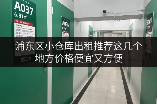 浦东区小仓库出租推荐这几个地方价格便宜又方便