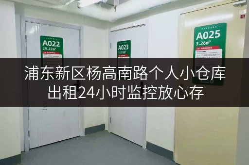 浦东新区杨高南路个人小仓库出租24小时监控放心存