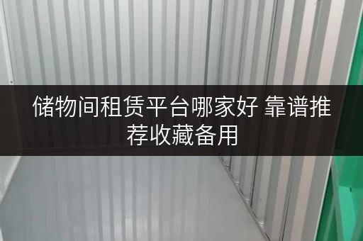 储物间租赁平台哪家好 靠谱推荐收藏备用