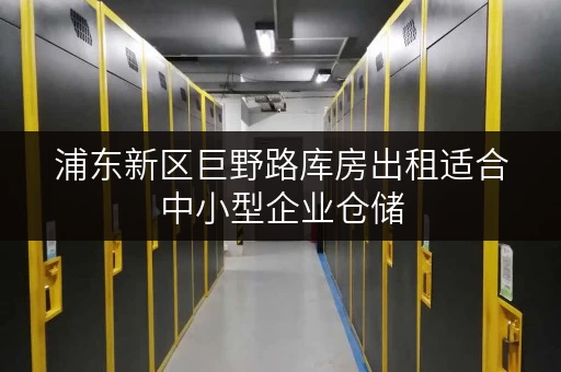 浦东新区巨野路库房出租适合中小型企业仓储